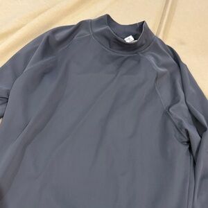 Gray Long Sleeve Top